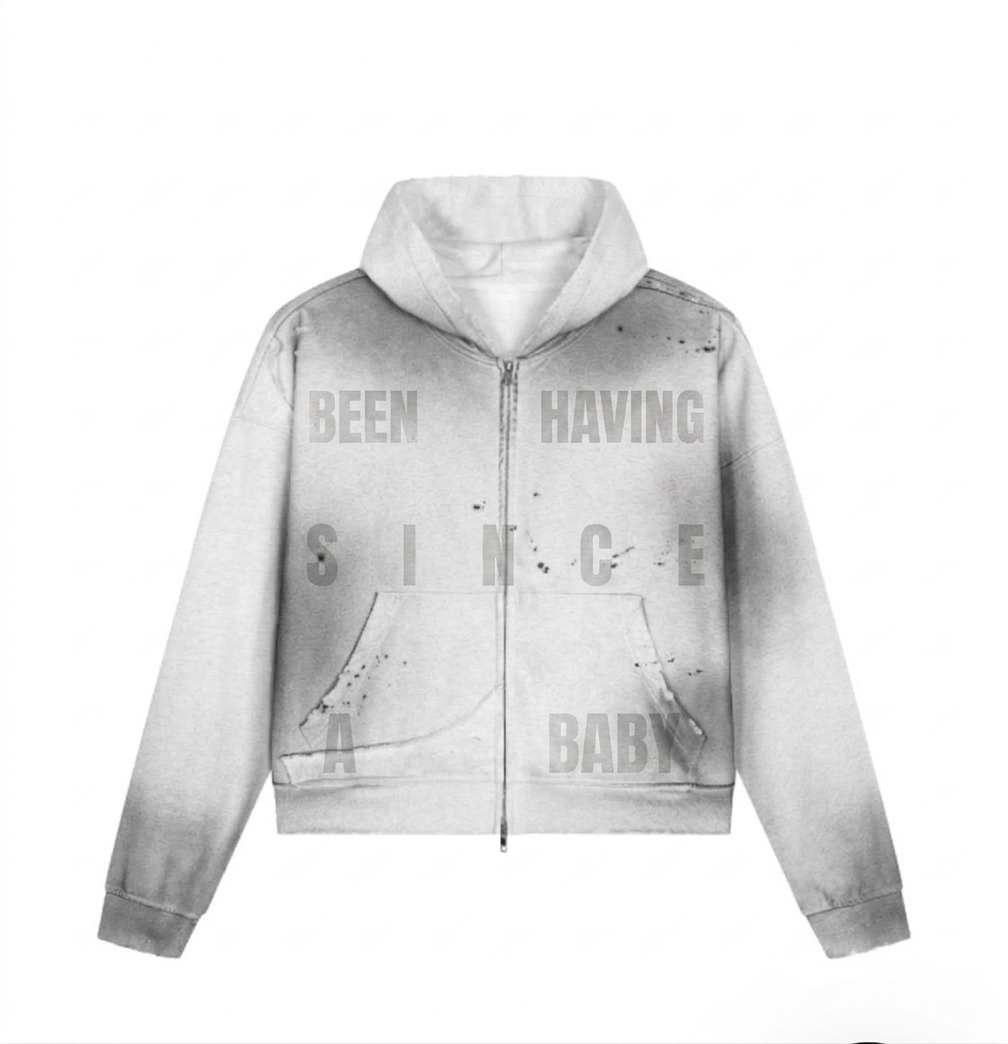 “BEEN HAVING SINCE A BABY” Vintage washed hoodie (Coming Winter 26’)